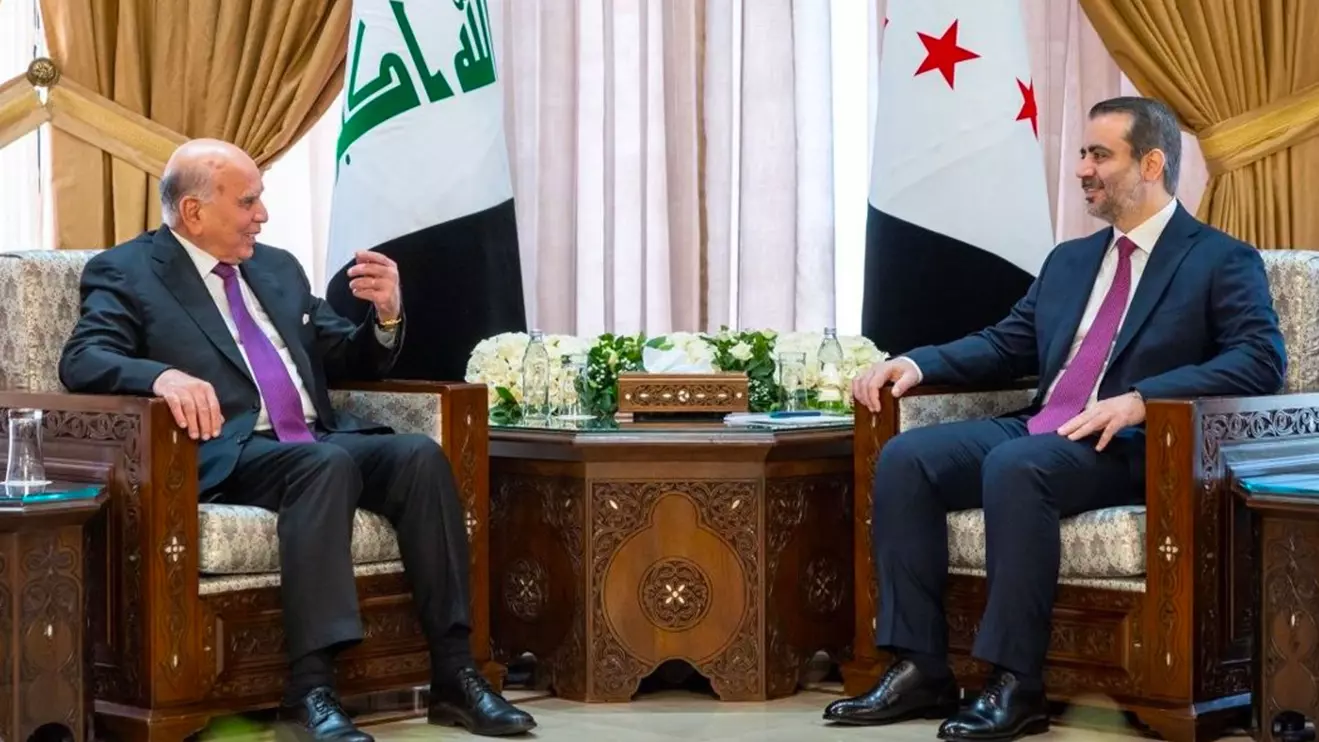 Fouad Hussein (L) and Assaad al-Shaibani © SANA