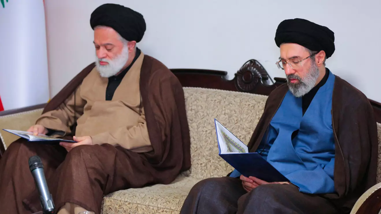 Mojtaba Khamenei, the second son of Iran's Supreme Leader Ayatollah Ali Khamenei, visits Hezbollah's office in Tehran, Iran, October 1, 2024. Office of the Iranian Supreme Leader/WANA (West Asia News Agency)/Handout via Reuters