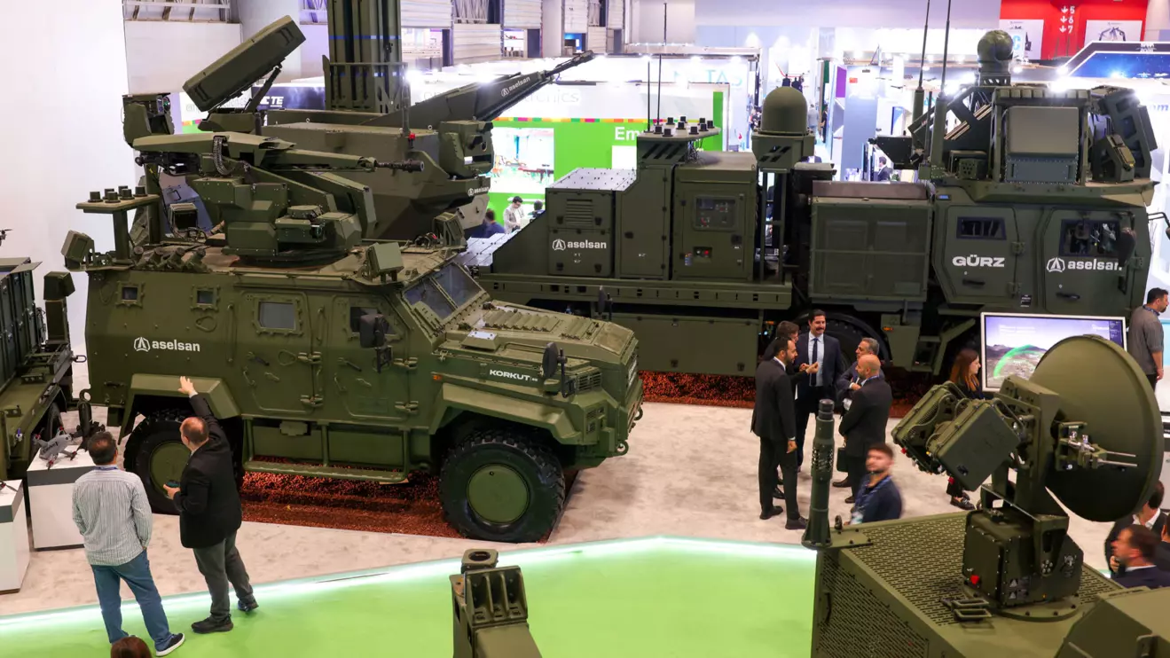 Aselsan air defence systems are displayed at the SAHA 2026 International Defence and Aerospace Exhibition in Istanbul, Turkey, May 8, 2026. Reuters/Murad Sezer