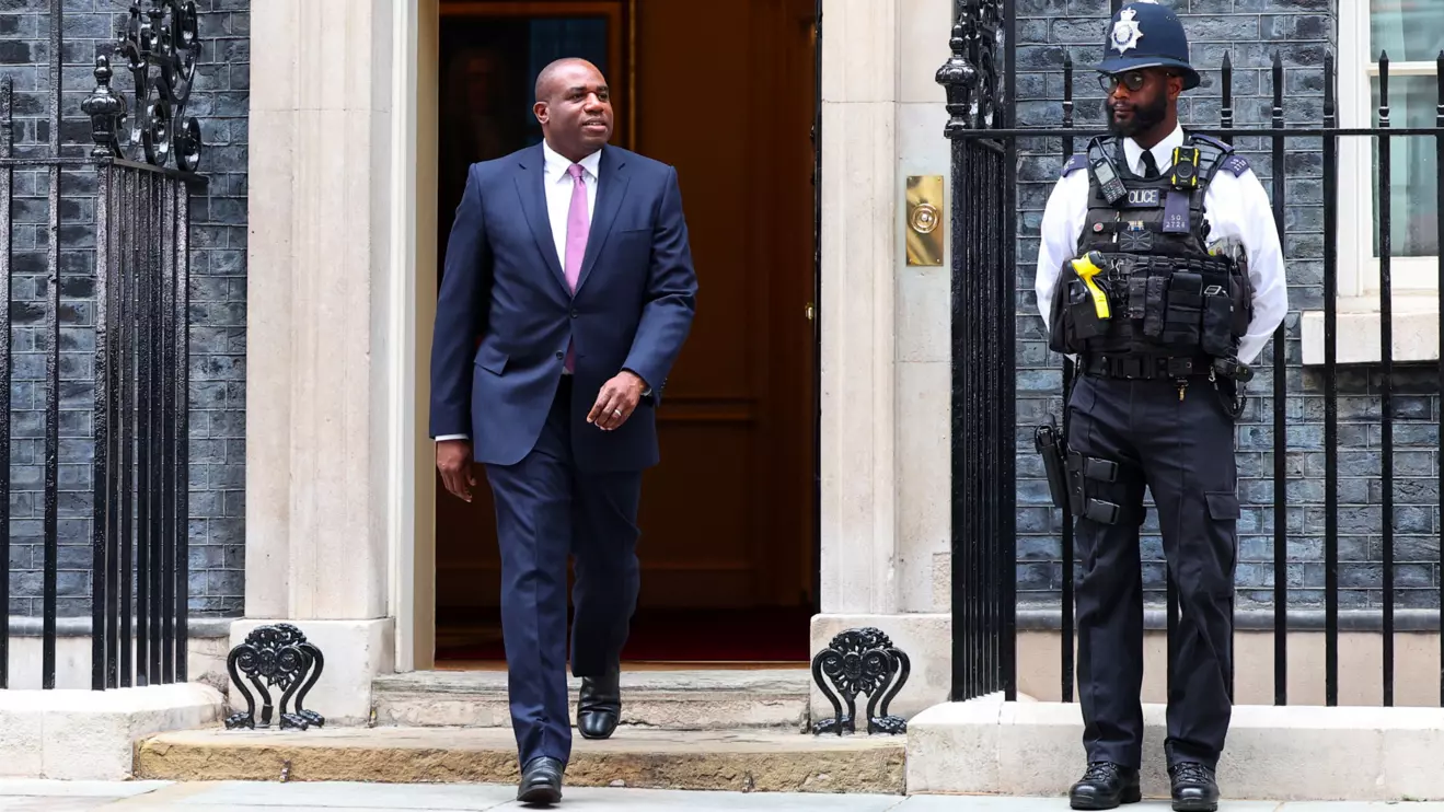 Britain's newly appointed Foreign Secretary David Lammy leaves Downing Street, following the results of the election, in London, Britain, July 5, 2024. Reuters/Toby Melville