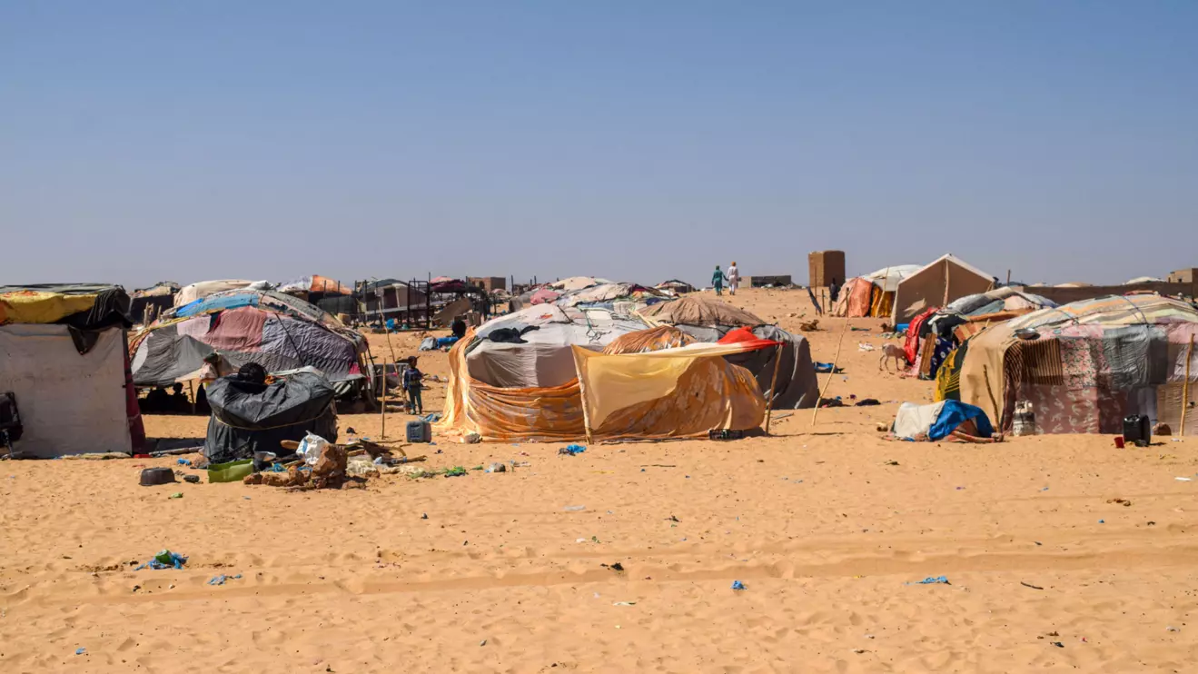 A view shows makeshift shelters at the Internally Displaced People's (IDP) camp in Tinzaouaten, northern Mali November 7, 2024. Reuters/ Abdolah Ag Mohamed