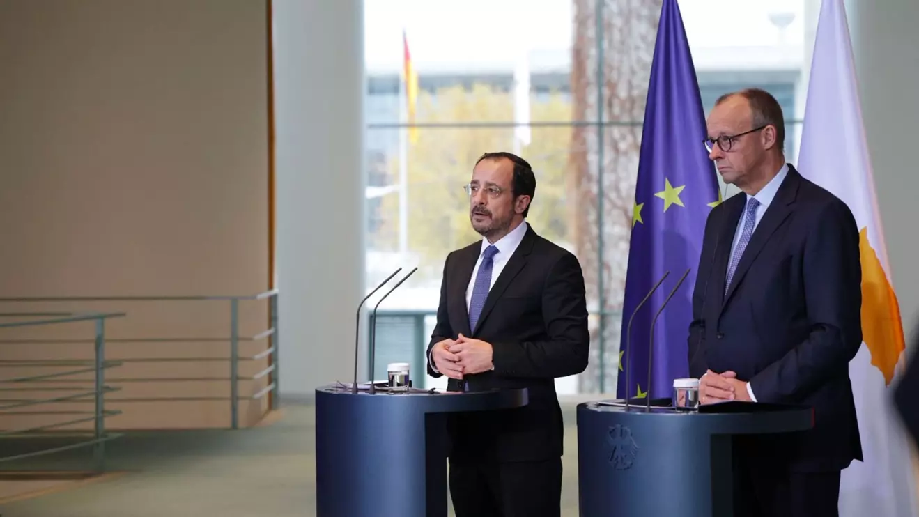 Nikos Christodoulides and Friedrich Merz © X