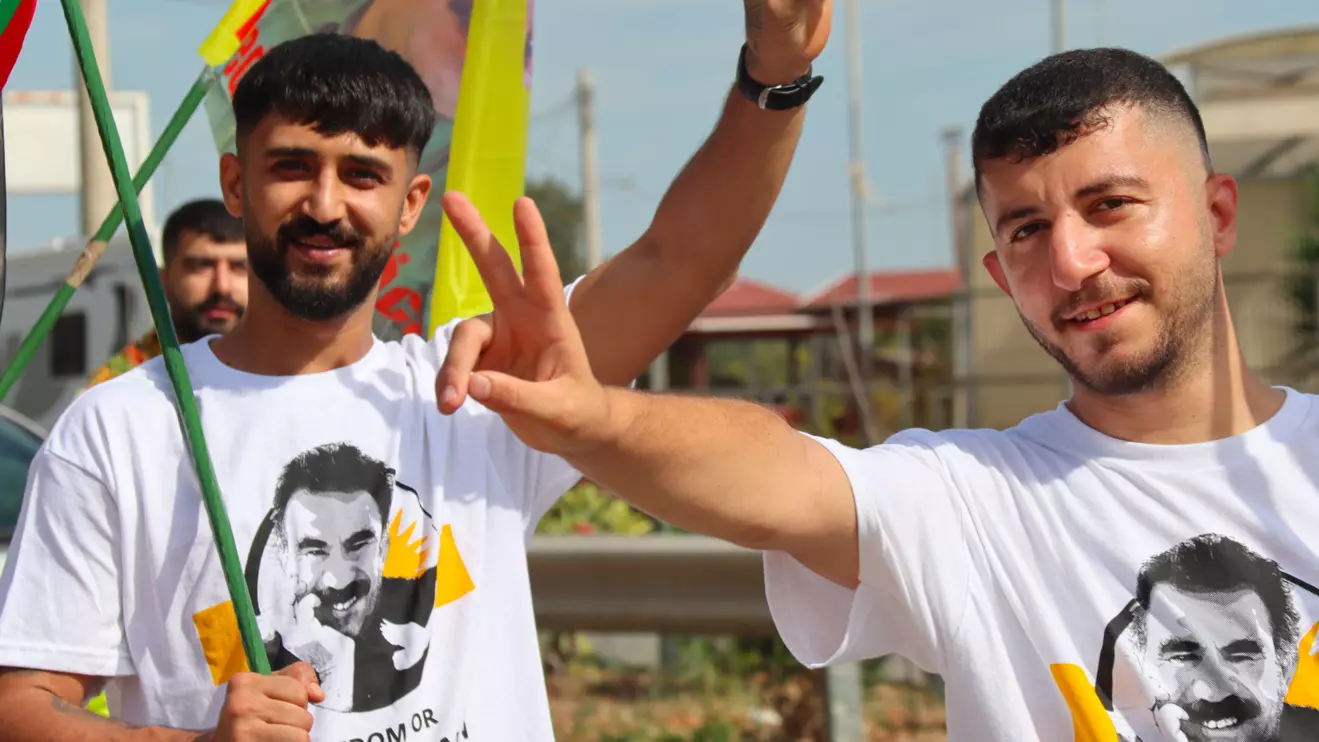 Protest in support of Abdullah Öcalan © Mena Today 