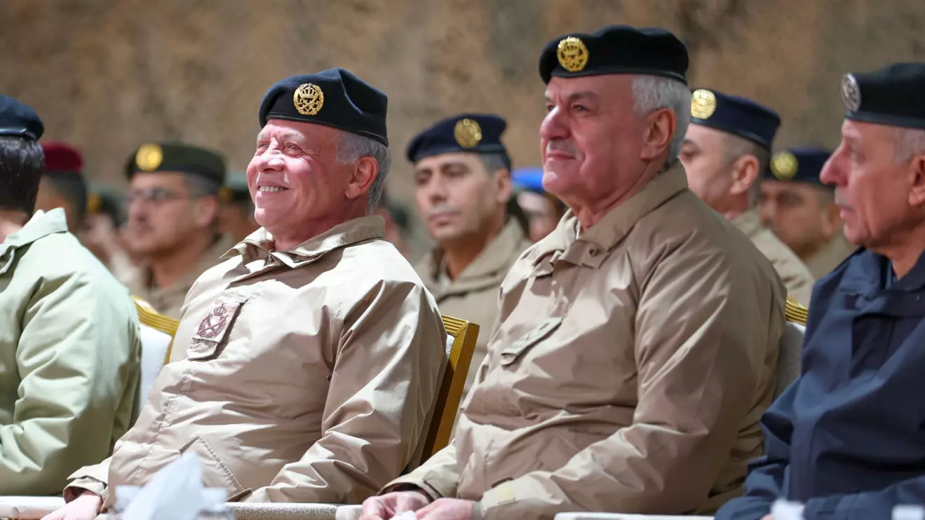 King Abdullah II of Jordan (L) © X