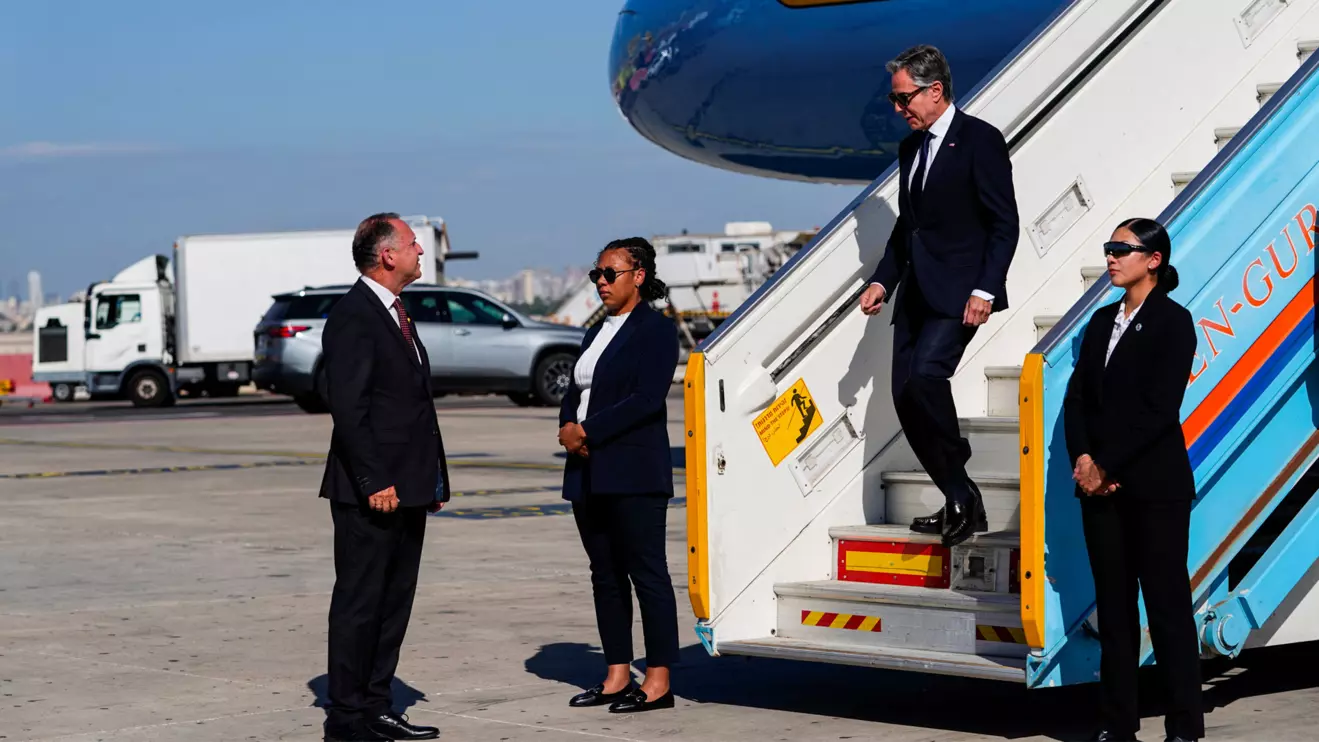 U.S. Secretary of State Antony Blinken arrives in Tel Aviv, Israel, October 22, 2024. Reuters/Nathan Howard