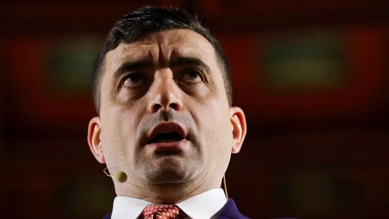 Far-right opposition leader and presidential candidate George Simion, Inquam Photos/Sabin Cirstoveanu via Reuters