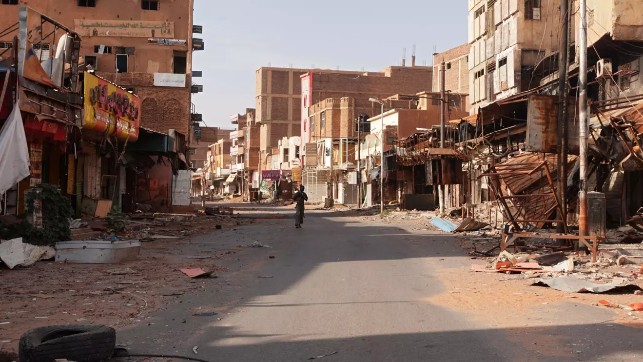 A view of a street in the city of Omdurman damaged in the year-long civil war in Sudan, April 7, 2024. Reuters/El Tayeb Siddig