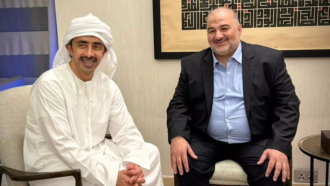 Abdullah bin Zayed and Mansour Abbas © OFM
