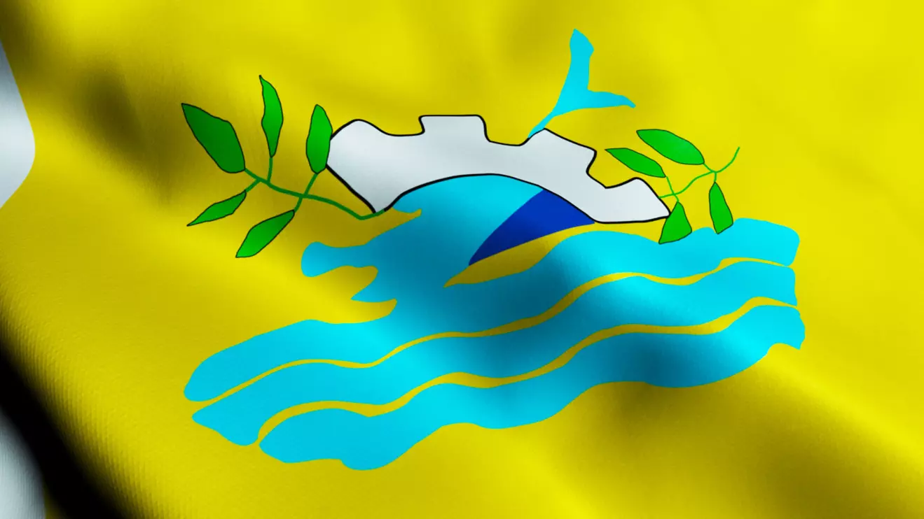 The flag of the city of El-Arish in Egypt © Mena Today 
