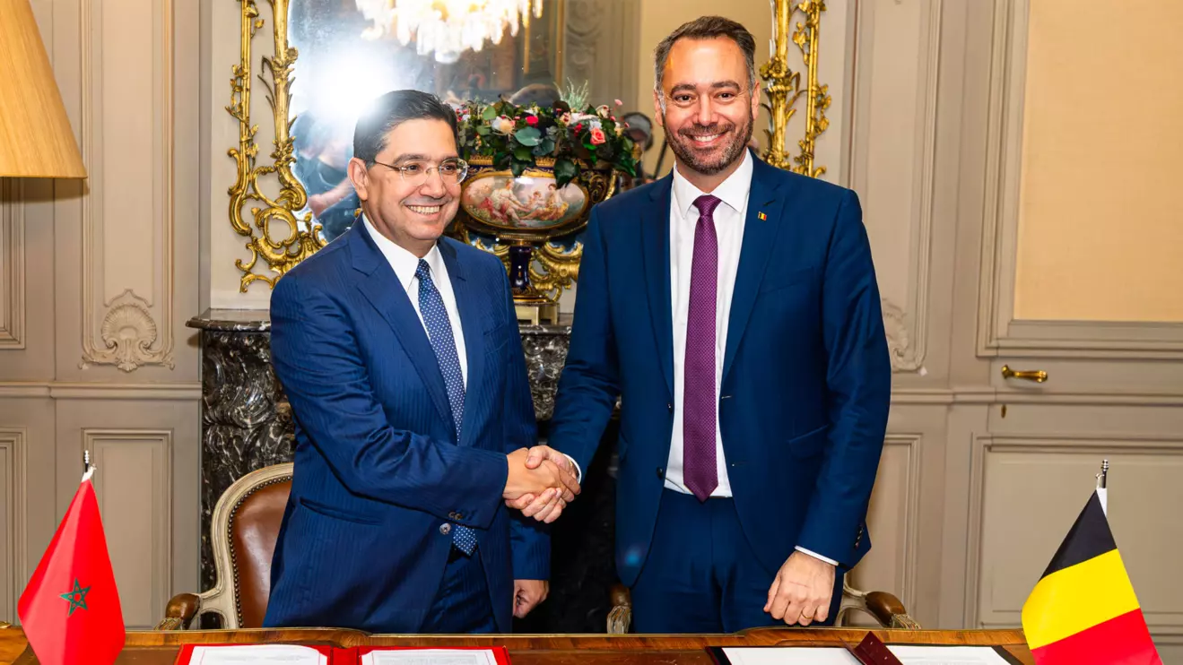 Nasser Bourita (L) and Maxime Prevot © X