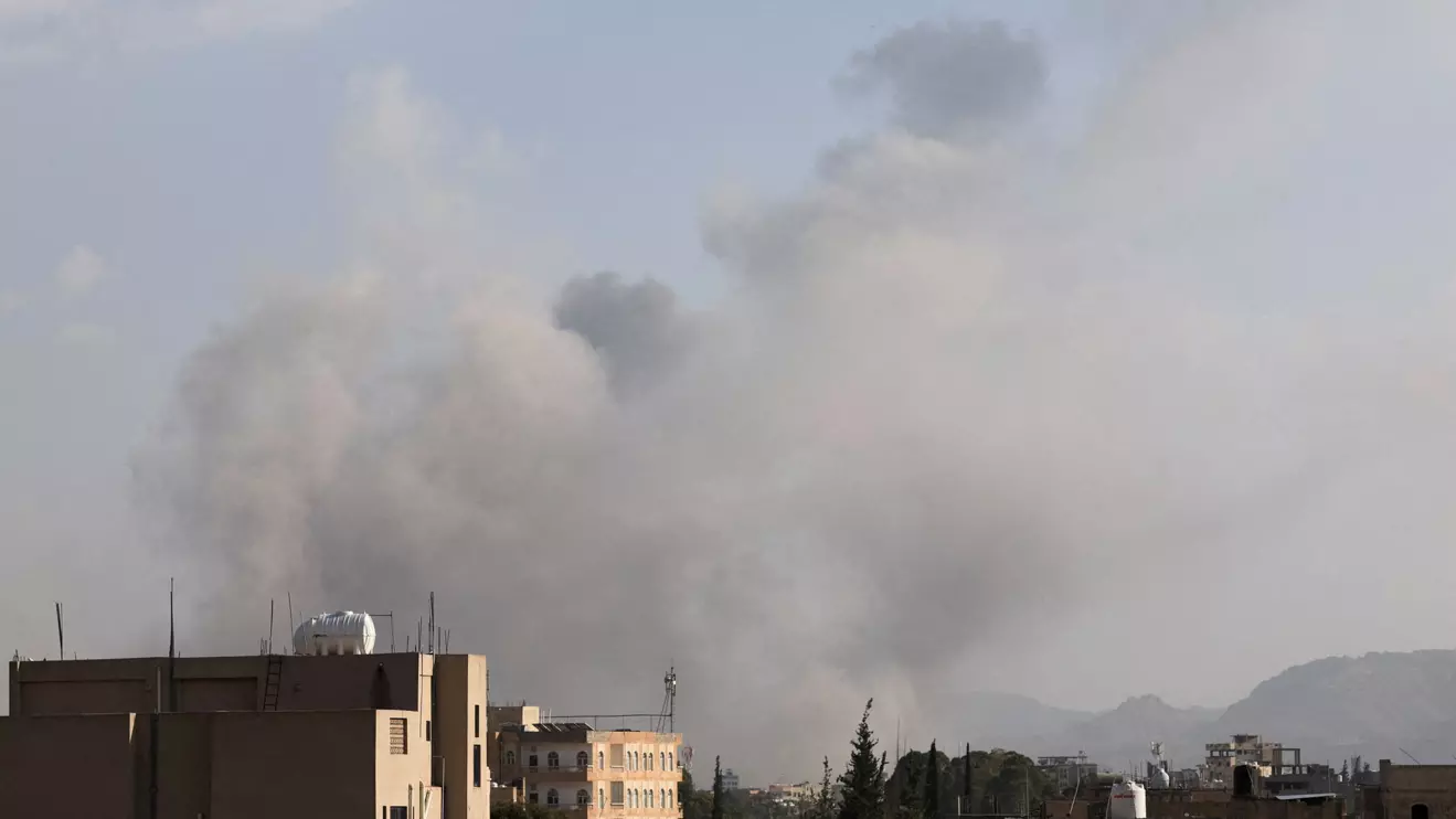Smoke rises from the sites of Israeli airstrikes in Sanaa, Yemen September 25, 2025. Reuters