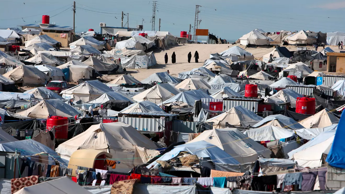 A general view of al-Hol displacement camp in Hasaka governorate, Syria, April 1, 2019. REUTERS/Ali Hashisho