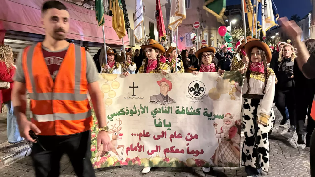 Christmas parade on Tuesday evening in the streets of Jaffa, Israel © Mena Today 