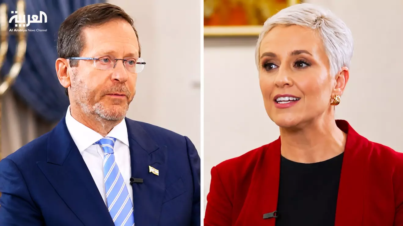 Melinda Nucifora sits down with Israeli President Isaac Herzog for a special one-on-one interview on Al Arabiya English © Al Arabiya