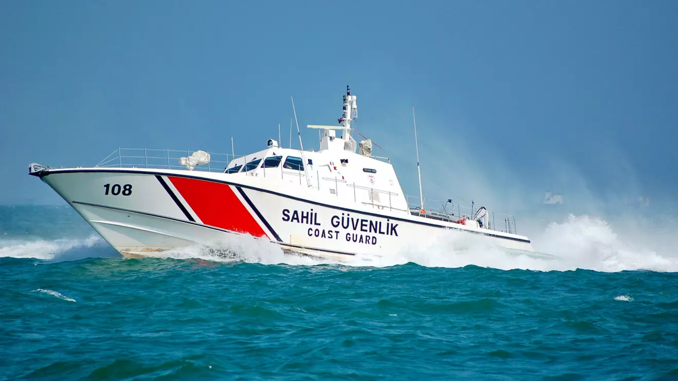 The coastguard said the boat, with an outboard motor, was detected at 0300 GMT off the coast of Mugla's Bodrum district © Mena Today 