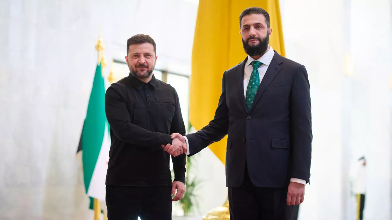 Volodymyr Zelenskiy and Ahmed al-Sharaa © X