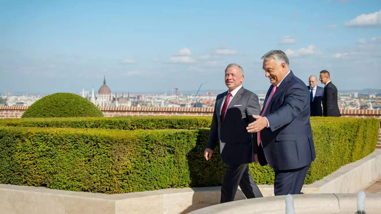 The King of Jordan with the Hungarian Prime Minister © RHC