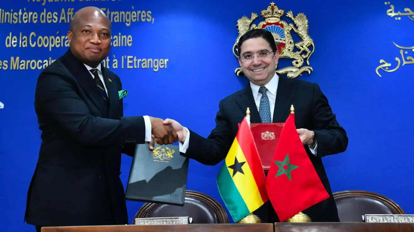 Samuel Okudzeto Ablakwa and Nasser Bourita © X