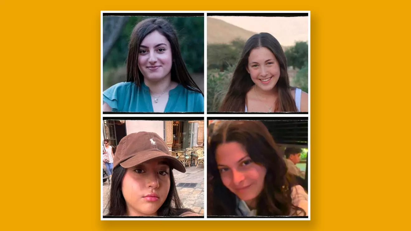 A combination picture shows Israeli hostages Karina Ariev, Naama Levy, Liri Albag and Daniela Gilboa, soldiers who were seized from their army base in southern Israel during the deadly October 7, 2023 attack by Hamas, in these undated handout pictures. Courtesy of Bring Them Home Now/Handout via Reuters