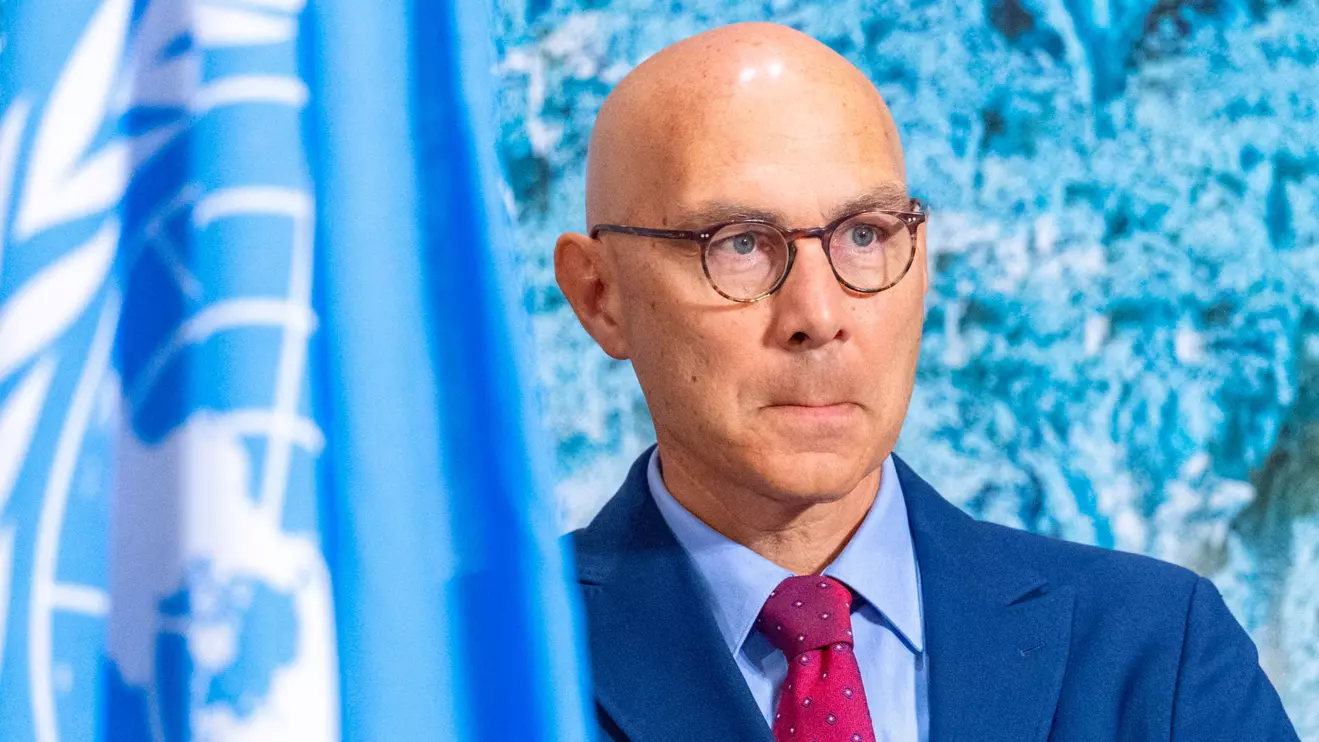 Volker Turk, United Nations High Commissioner for Human Rights, attends the Human Rights Council at the UN European headquarters in Geneva, Switzerland, September 8, 2025. Reuters/Denis Balibouse