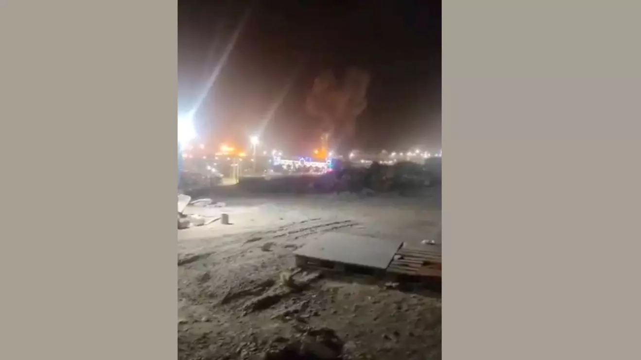 Smoke rises from what Iranian media reported as a strike on a maritime traffic control tower in Chabahar, Iran, in this screen grab obtained from social media video released July 9, 2026. Social Media/via Reuters