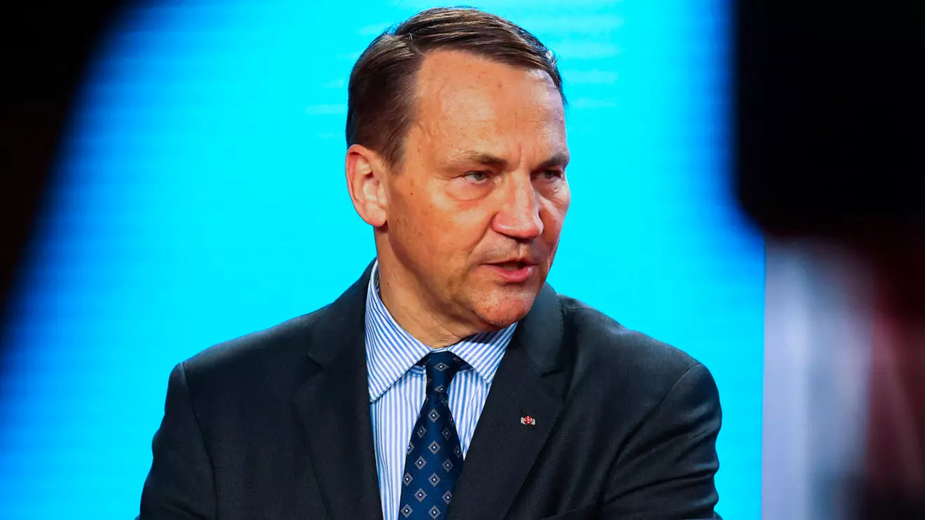 Polish Foreign Minister Radoslaw Sikorski speaks during a press conference with German Foreign Minister Johann Wadephul (not pictured) as they meet in Berlin, Germany, June 4, 2025. Reuters/Nadja Wohlleben