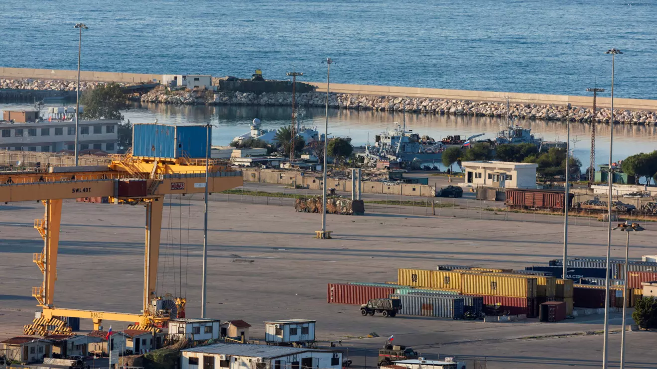 A general view of the Russian Navy facility in Syria's coastal Tartous, Syria, December 14, 2024. Reuters/Umit Bektas