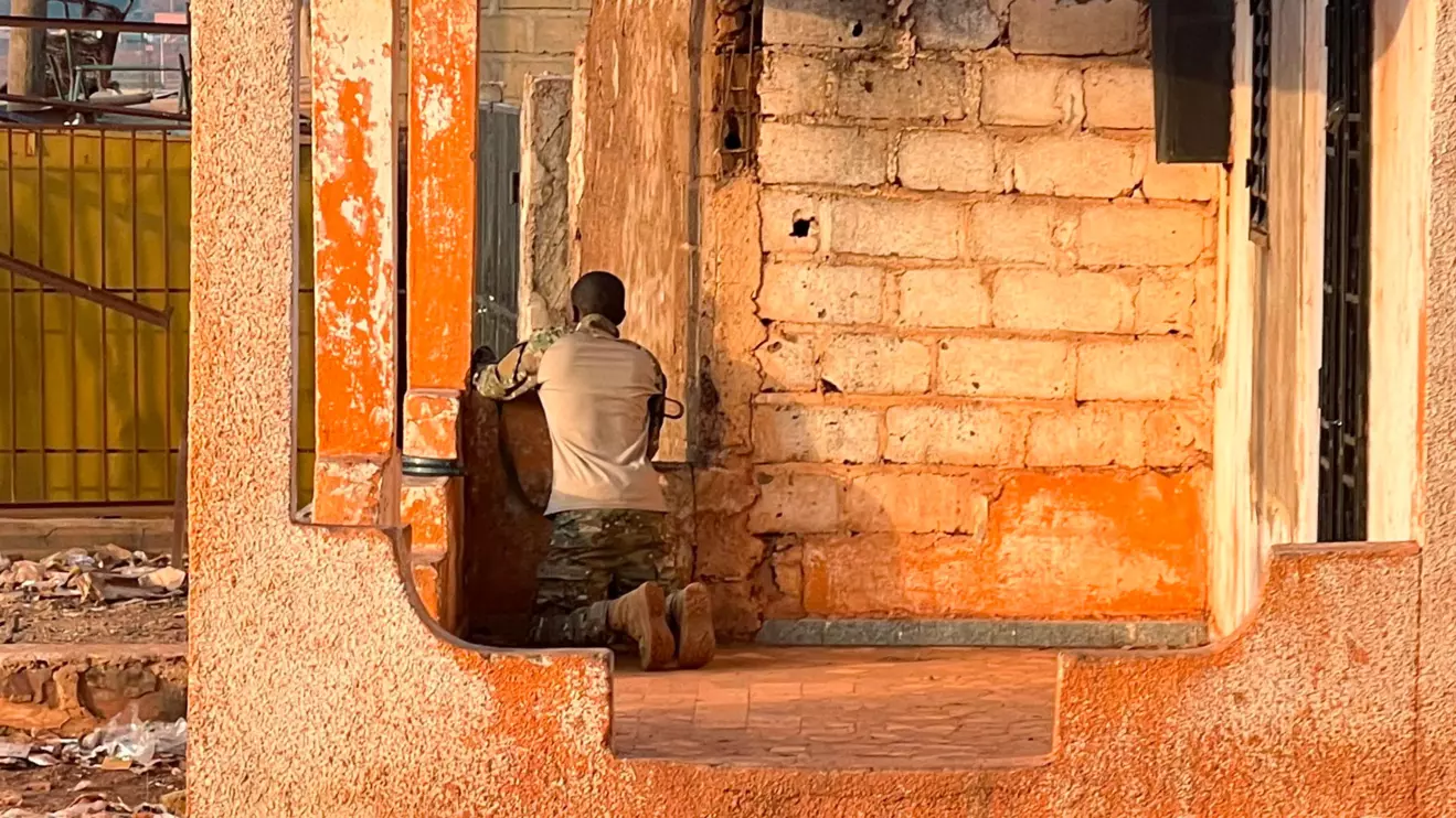 A Malian soldier stands in position with his weapon during an attack on Mali's main military base Kati outside the capital Bamako, Mali April 25, 2026. Reuters