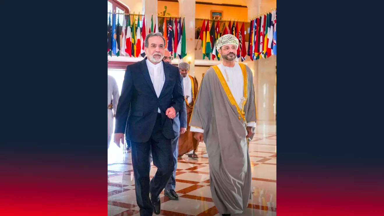 Abbas Araqchi (L) and Badr al-Busaidi © X