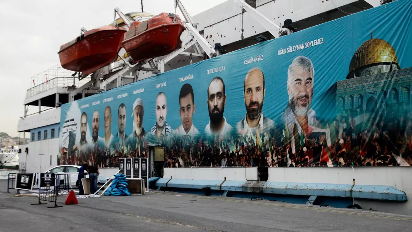 View of the Mavi Marmara ship, the lead boat of a flotilla headed to the Gaza Strip which was stormed by Israeli naval commandos, May 2014, Istanbul © Mena Today 