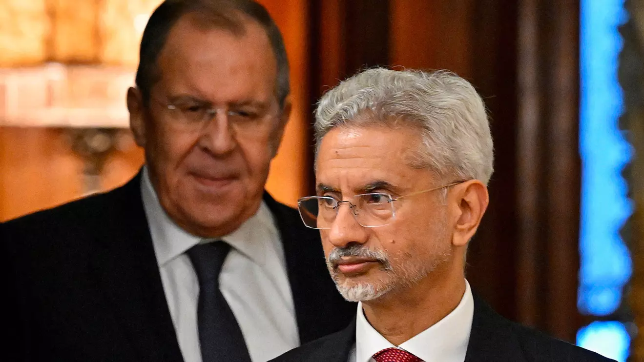 Russia's Foreign Minister Sergei Lavrov and India's Foreign Minister Subrahmanyam Jaishankar, Alexander Nemenov/Pool via Reuters/File Photo
