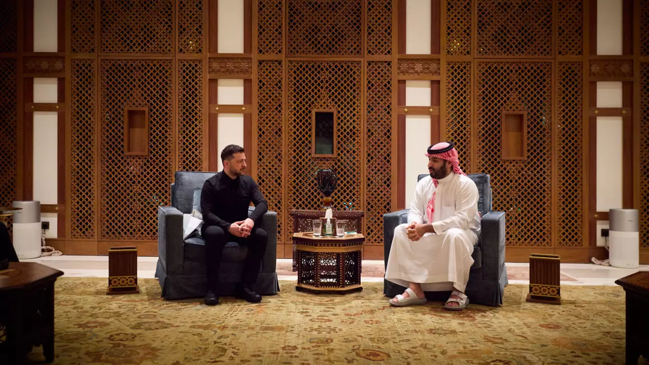 Volodymyr Zelensky meets Saudi Crown Prince in Riyadh on Thursday © X