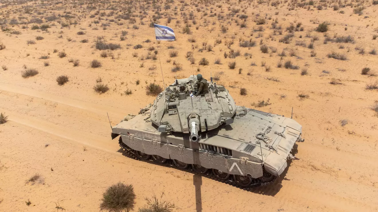 A Merkava tank in operation in the Gaza Strip © Mena Today 