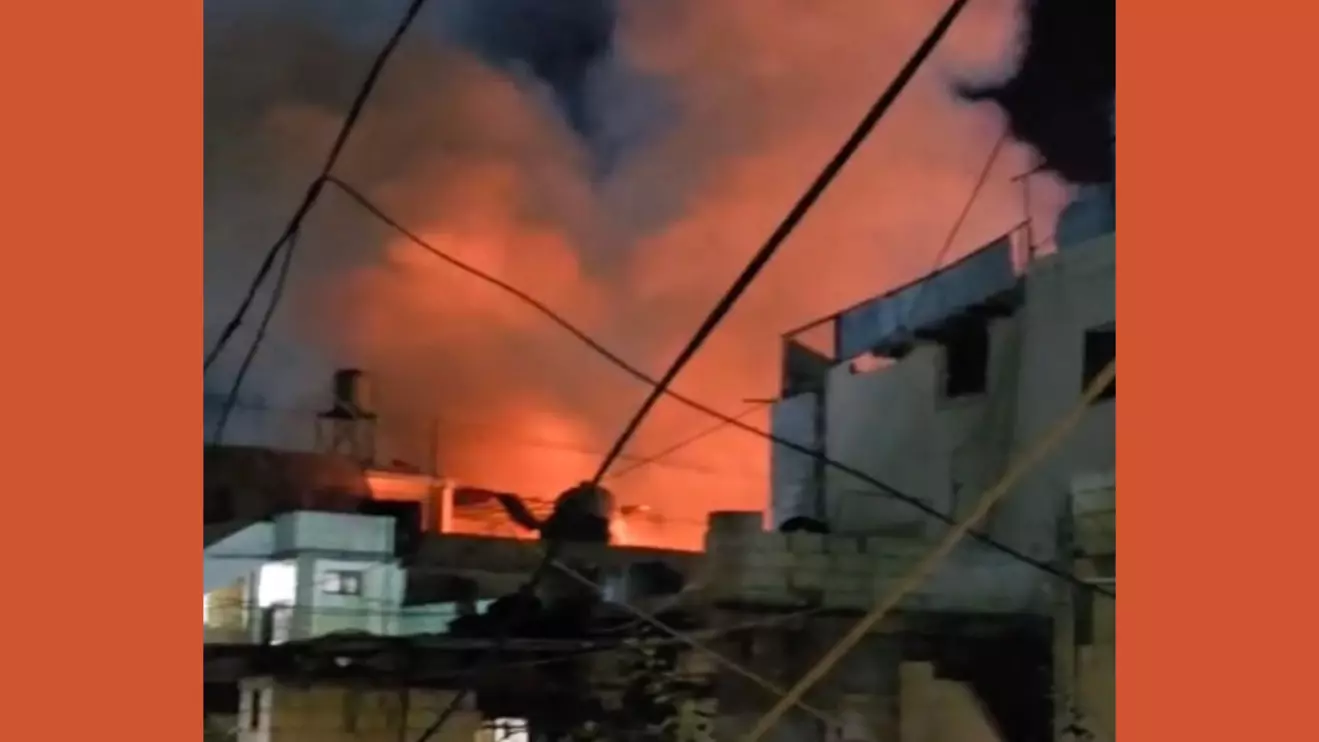 Israeli strike in the Ain el-Hilweh camp © OLJ 