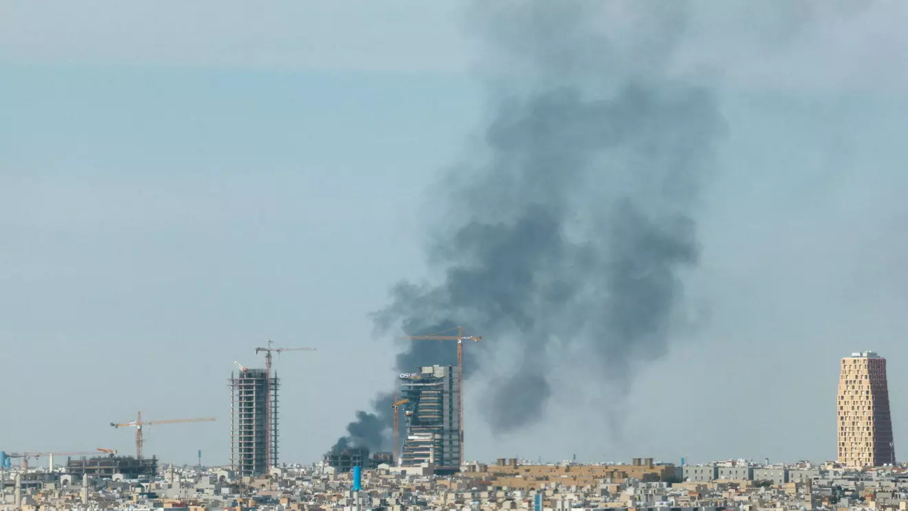 Smoke rises above Riyadh, amid the U.S.-Israeli conflict with Iran, in Riyadh, Saudi Arabia, March 5, 2026. Reuters