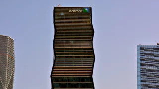Loud blasts near Aramco headquarters