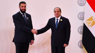 Egypt's Sisi meets Syria's Sharaa in Cairo for first time