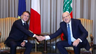 France's Macron urges faster Israeli withdrawal from Lebanon