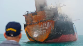 Oil tankers burn near Iraq as Iranian strikes defy Trump's claim to have won the war