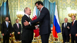 Putin and Qatari emir discuss Syria and Gaza at Moscow talks