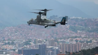US conducts military drill over Venezuelan capital Caracas