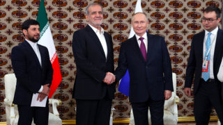 Russia's Putin cements ties with Iranian president in Central Asia meeting