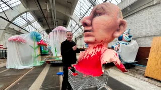 Russian court convicts German sculptor in absentia for depicting Putin and patriarch in sex act