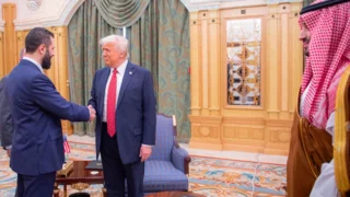 Trump meets Syrian president, urges him to establish ties with Israel