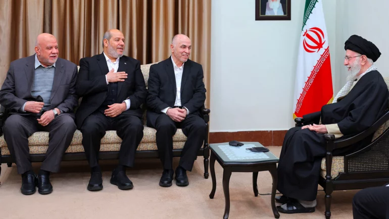 Iran leader Khamenei meets top Hamas leaders in Tehran, state TV says