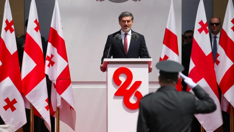 Georgian president pardons two opposition politicians ahead of municipal elections