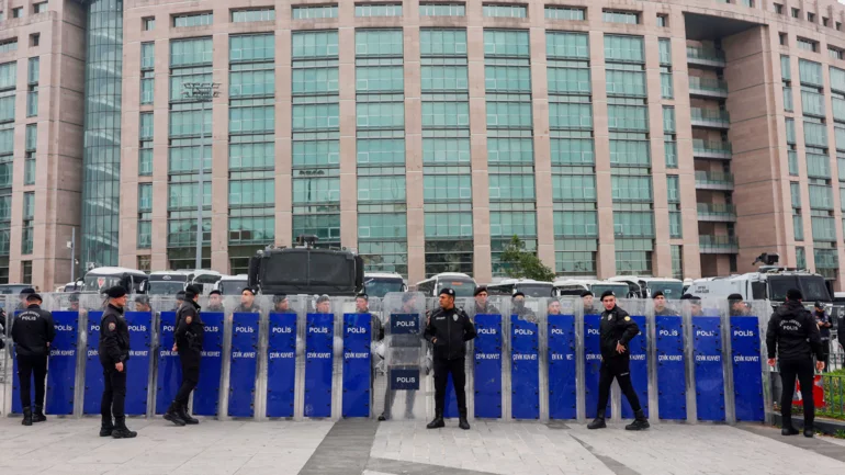 Turkey court orders arrest of Istanbul's jailed mayor for 'political espionage'