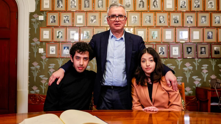 Children of Iran Nobel Peace Prize winner fear they won't see her again