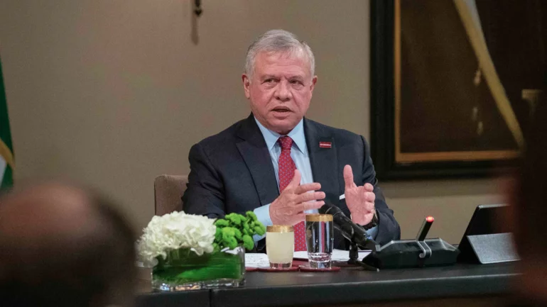 Jordan's king says Israeli actions in Gaza and West Bank 'negate human values'