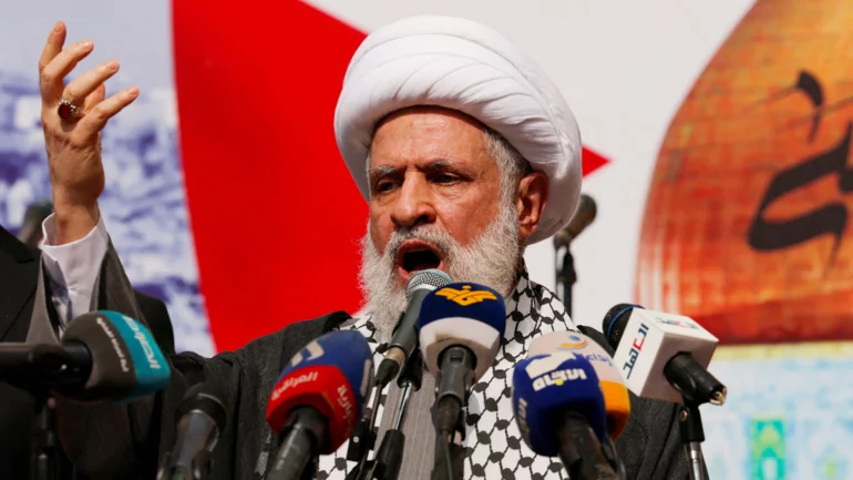 Who is Sheikh Naim Qassem, Hezbollah's deputy leader who spoke on Monday?